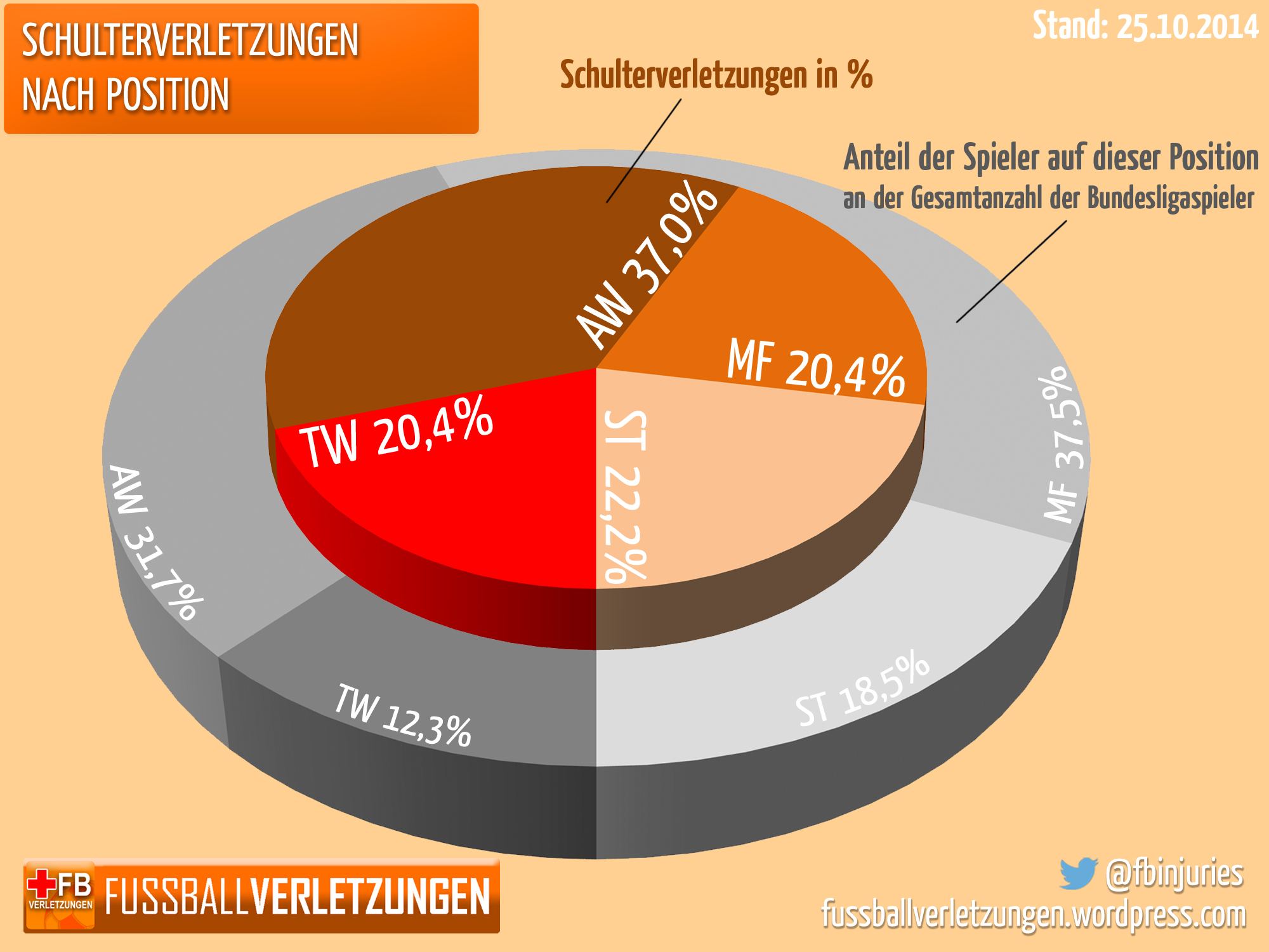 Kuchendiagramm Schulterverletzungen