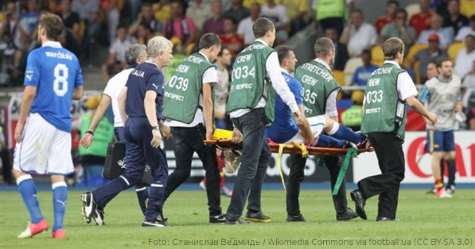 Symbolbild: Verletzung Thiago Motta von Thiago Motta im EM-Finale 2012